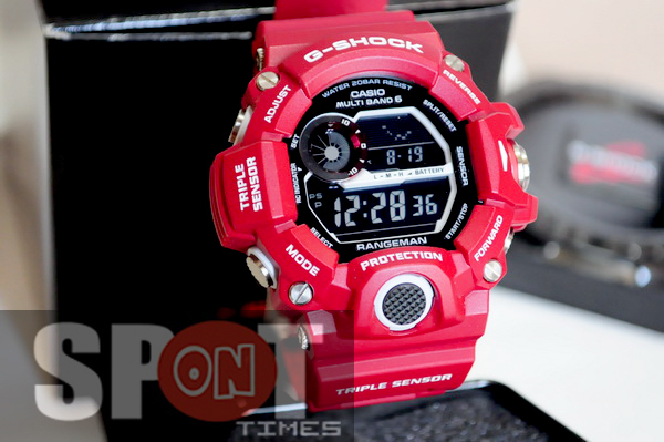 g shock rangeman red